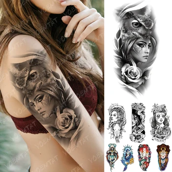 Waterproof Temporary Tattoo Sticker Old School Owl Rose Goat Flash Tattoos Anchor Mermaid Body Art Arm Fake Tatoo Women Men
Waterproof Temporary Tattoo Sticker Old School Owl Rose Goat Flash Tattoos Anchor Mermaid Body Art Arm Fake Tatoo Women Men