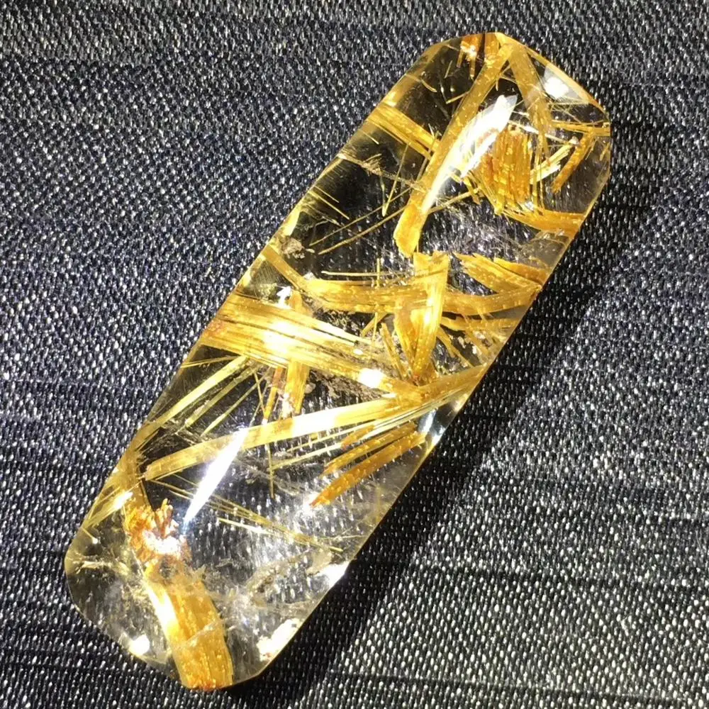 Certificate Natural Gold Rutilated Quartz Titanium Pendant 38x13x8mm Rectangle Gemstone Gift Crystal Pendant AAAAA
Certificate Natural Gold Rutilated Quartz Titanium Pendant 38x13x8mm Rectangle Gemstone Gift Crystal Pendant AAAAA