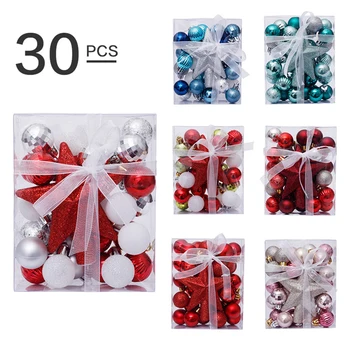 30pcs/set Christmas Balls With Tree Top Sparkle Stars Hanging Ball Baubles Snowflake Christmas Tree Decoration Balls Ornament
30pcs/set Christmas Balls With Tree Top Sparkle Stars Hanging Ball Baubles Snowflake Christmas Tree Decoration Balls Ornament