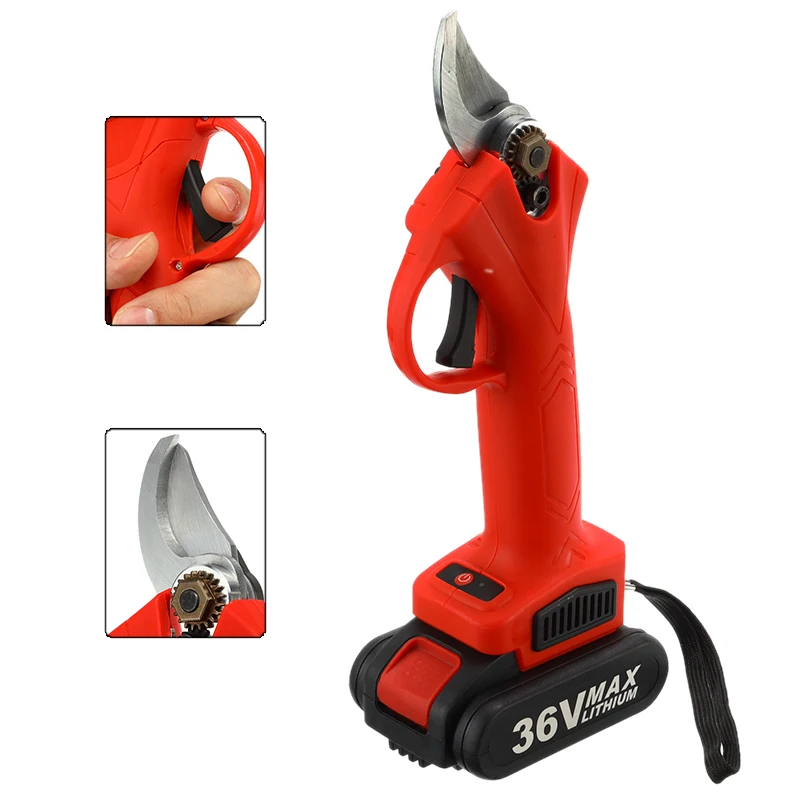 Electric Garden Pruner Tool Cordless Electric Rechargeable Lithium Pruning Shears Branch Cutter Grafting Tool Garden Scissors
Electric Garden Pruner Tool Cordless Electric Rechargeable Lithium Pruning Shears Branch Cutter Grafting Tool Garden Scissors