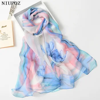 Tulip Flower Pirnt Women Foulard Chiffon Georgette Bandana Scarf Long Shawl Summer seaside Sunscreen Elegant Thin breathable
Tulip Flower Pirnt Women Foulard Chiffon Georgette Bandana Scarf Long Shawl Summer seaside Sunscreen Elegant Thin breathable