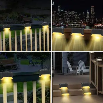 1/4/8PCS Solar Stair Light Waterproof LED Step Light Garden Decoration Landscape Light Railing Light For Pathway Stap Yard
1/4/8PCS Solar Stair Light Waterproof LED Step Light Garden Decoration Landscape Light Railing Light For Pathway Stap Yard