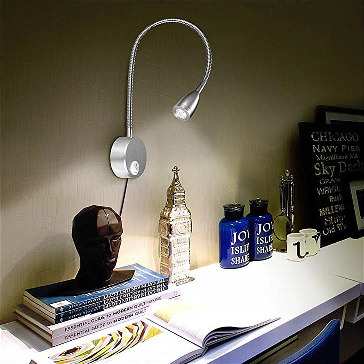 Nordic LED Wall Lamps Flexible Gooseneck Wall Sconces Bedside Reading Decorative Spotlight Study Room Night Bedroom Wall Light
Nordic LED Wall Lamps Flexible Gooseneck Wall Sconces Bedside Reading Decorative Spotlight Study Room Night Bedroom Wall Light