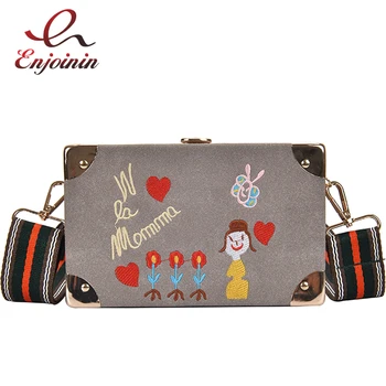 Box Design Embroidered Flowers Cartoon Pattern Pu Women Party Clutch Shoulder Bag Crossbody Bag Purses and Handbag Girl's Pouch
Box Design Embroidered Flowers Cartoon Pattern Pu Women Party Clutch Shoulder Bag Crossbody Bag Purses and Handbag Girl's Pouch