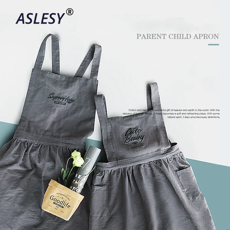 Parent-child Cotton Linen Apron Cooking Baking Cute Cloth Bib Blouse Home Bakery Flower Shop Workwearl Retro Photography Props
Parent-child Cotton Linen Apron Cooking Baking Cute Cloth Bib Blouse Home Bakery Flower Shop Workwearl Retro Photography Props