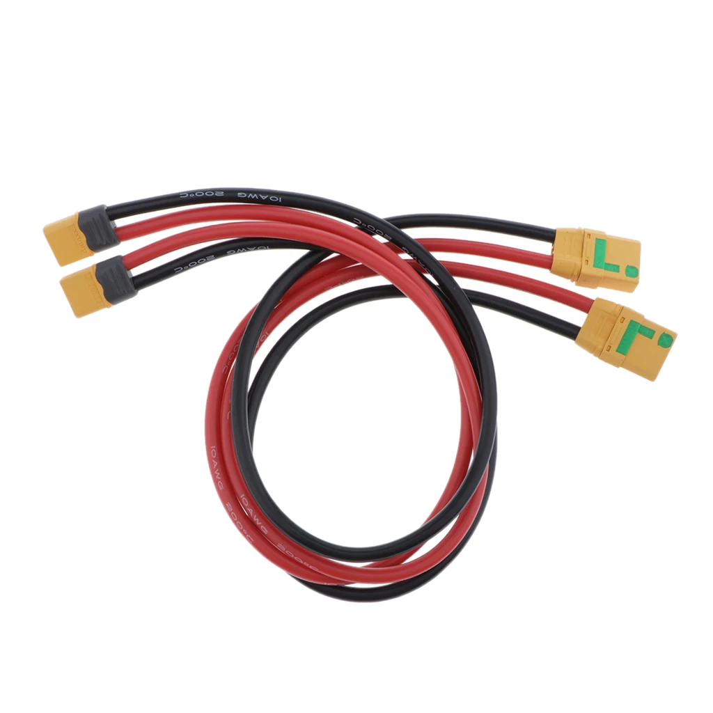 2Pcs RC Battery Charger 10AWG XT60 Male Plug to XT90 Female Extension Cable 2Pcs RC Battery Charger 10AWG XT60 Male Plug to XT90 Female Extension Cable