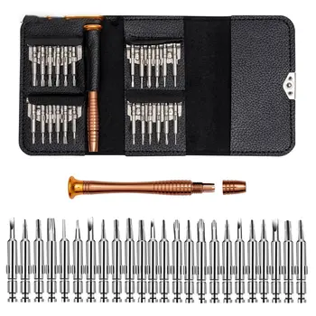 Leather Case 25 In 1 Torx Screwdriver Set Mobile Phone Repair Tool Kit Multitool Hand Tools For Iphone Watch Tablet PC
Leather Case 25 In 1 Torx Screwdriver Set Mobile Phone Repair Tool Kit Multitool Hand Tools For Iphone Watch Tablet PC
