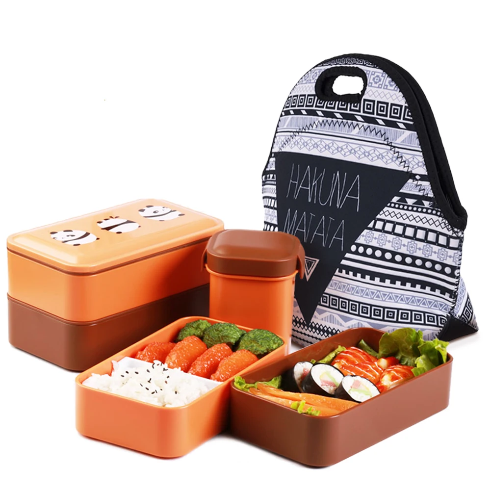 

Thermal Insulated 3d print Neoprene Lunch Bag for Women Kids Thermal Bag Lunch Box Food Picnic Bags Tote Handbags Food Bag