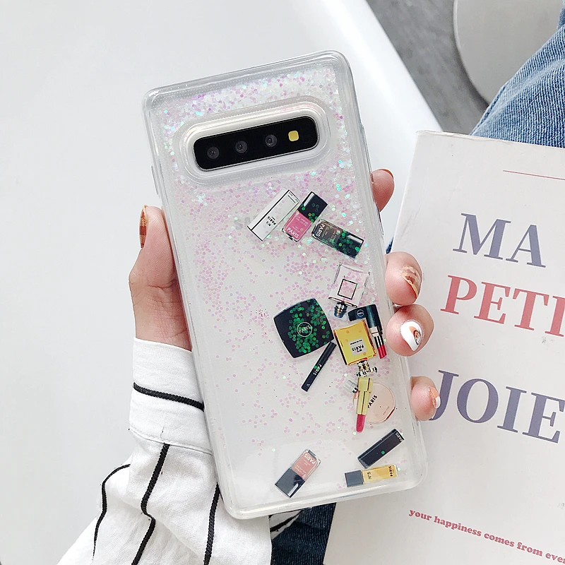 Cosmetic Makeups Quicksand Liquid Case For Samsung Galaxy note 10 Pro note 8 note 9 8 S9 S10 Plus Silicone Dynamic Glitter Cover
Cosmetic Makeups Quicksand Liquid Case For Samsung Galaxy note 10 Pro note 8 note 9 8 S9 S10 Plus Silicone Dynamic Glitter Cover