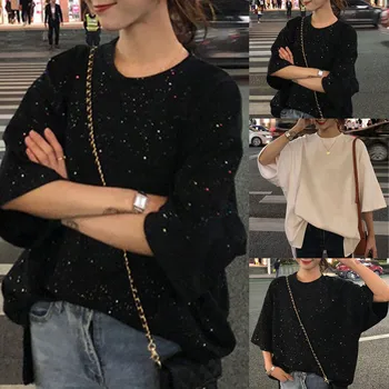 New Sexy fashion autumn women's Sequins Lady Shirt Fashion Women's Casual O-Neck Short Sleeve Blouse Fun Print Blouse #
New Sexy fashion autumn women's Sequins Lady Shirt Fashion Women's Casual O-Neck Short Sleeve Blouse Fun Print Blouse #
