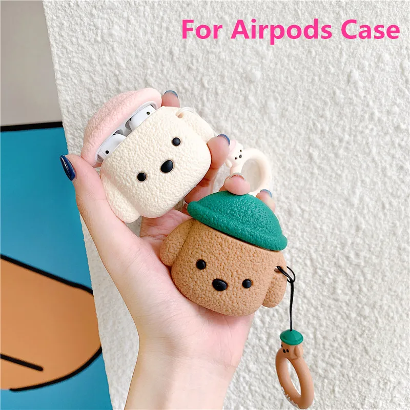 For Airpods Case 3D Cute Animal Poodle Teddy Dog Puppy Headphone Case For Apple Airpods 2 1 Silicone Protective Earphone Cover
For Airpods Case 3D Cute Animal Poodle Teddy Dog Puppy Headphone Case For Apple Airpods 2 1 Silicone Protective Earphone Cover
