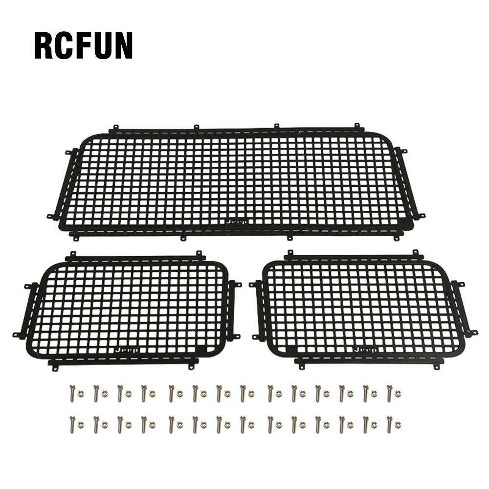 1Set Metal Window Mesh Protective Net AXIAL SCX10 III for 1/10 RC Crawler Traxxas TRX4 Trx-4 Upgrade Part
1Set Metal Window Mesh Protective Net AXIAL SCX10 III for 1/10 RC Crawler Traxxas TRX4 Trx-4 Upgrade Part