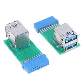 Motherboard 20Pin Header To 2 Ports USB 3.0 Type A Female Port HUB Adapters 1Pc
Motherboard 20Pin Header To 2 Ports USB 3.0 Type A Female Port HUB Adapters 1Pc
