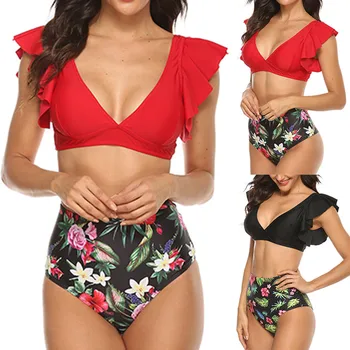 2019 Top Selling Women Plus Size Print Tankini jupmsuit High Waisted Push-Up Padded Underwear Top Ruffle Sexy Female Intimate 
2019 Top Selling Women Plus Size Print Tankini jupmsuit High Waisted Push-Up Padded Underwear Top Ruffle Sexy Female Intimate
