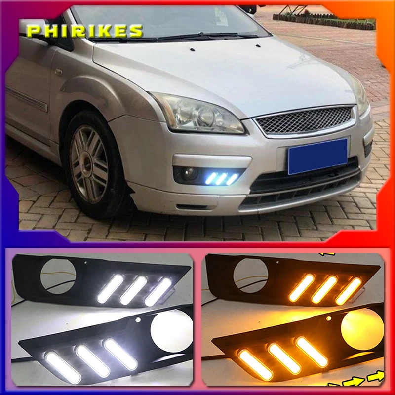 Car led drl For Ford Focus 2005 2006 front Driving Lamp Foglight Daytime Running light Drl White yellow 12V
Car led drl For Ford Focus 2005 2006 front Driving Lamp Foglight Daytime Running light Drl White yellow 12V