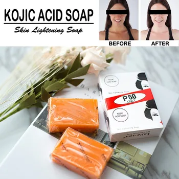 Brand Handmade Whitening Soap Skin Lightening Soap Bleaching Kojic Acid Glycerin Soap Deep Cleaning Brighten Skin 2pcs/box 
Brand Handmade Whitening Soap Skin Lightening Soap Bleaching Kojic Acid Glycerin Soap Deep Cleaning Brighten Skin 2pcs/box