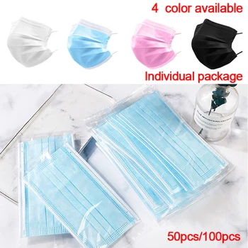 50 Pcs 100 Pcs Disposable Mask 3 Layers Adult Face Mask Women Men Protective Individual Package Blue Black White Pink
50 Pcs 100 Pcs Disposable Mask 3 Layers Adult Face Mask Women Men Protective Individual Package Blue Black White Pink