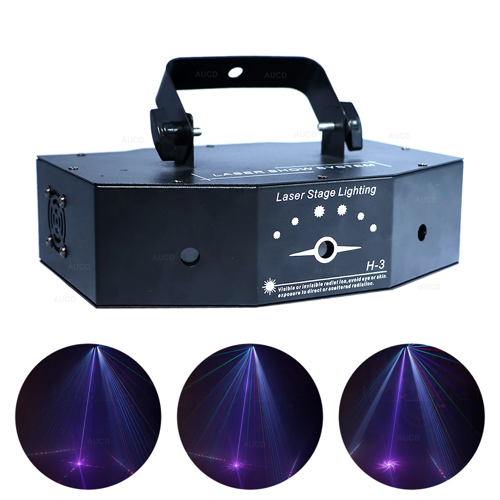 AUCD 3 Lens 500mW RGB Rotate Pattern Projector Laser Lights DMX Sound Disco Xmas DJ Home Party Beam Ray Show Stage Lighting H-3P
AUCD 3 Lens 500mW RGB Rotate Pattern Projector Laser Lights DMX Sound Disco Xmas DJ Home Party Beam Ray Show Stage Lighting H-3P