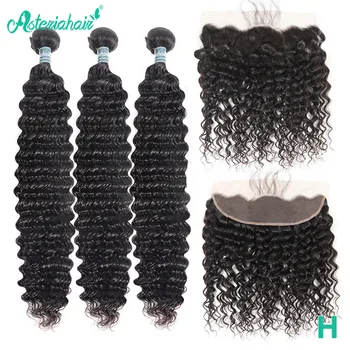 ASTERIA Brazilian Deep Wave Bundles With Lace Frontal Closure 13*4 Pre plucked 3 Bunddles Human hair Weave Bundles Remy hair
ASTERIA Brazilian Deep Wave Bundles With Lace Frontal Closure 13*4 Pre plucked 3 Bunddles Human hair Weave Bundles Remy hair