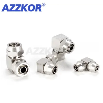 Pneumatic Connector Lock Female White Plated Double Quick Screw Right Angle Connector Pipe 2-way Joint Female Thread 6MM-16M 1pc
Pneumatic Connector Lock Female White Plated Double Quick Screw Right Angle Connector Pipe 2-way Joint Female Thread 6MM-16M 1pc
