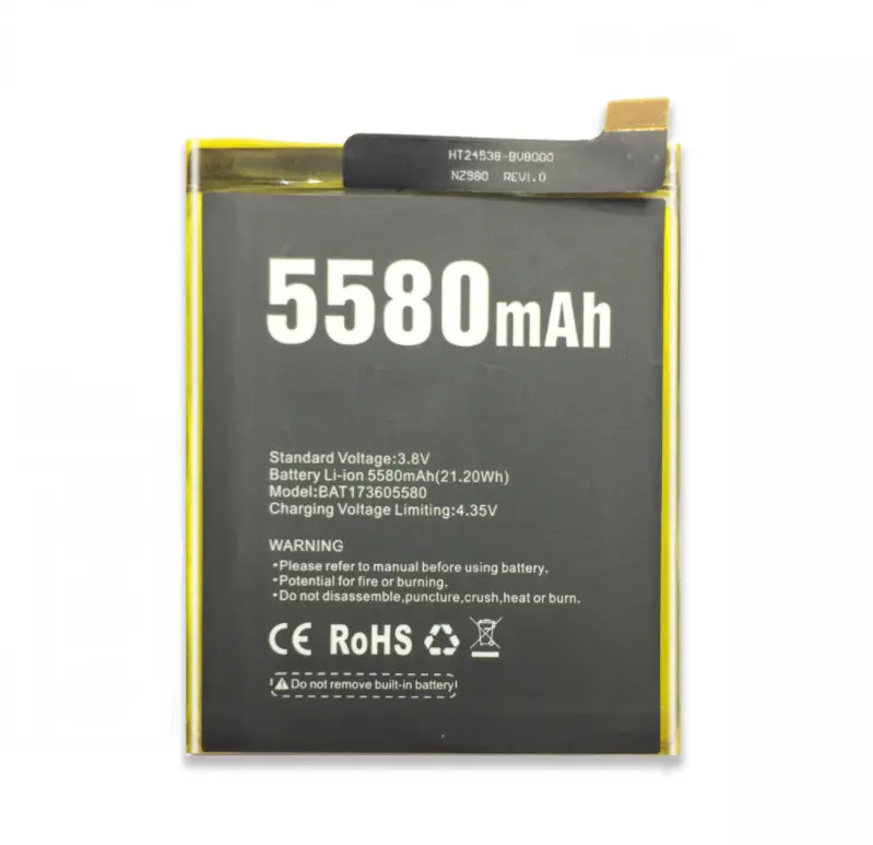 Сменный аккумулятор BAT173605580 BAT17S605580 5580 мА · ч/21 20 Вт ч Для Doogee S60 / Lite | Мобильные