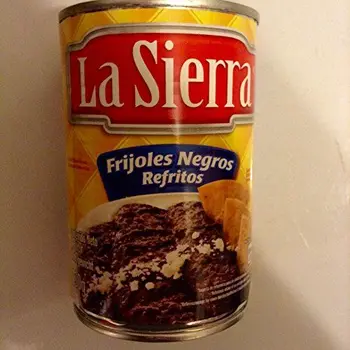 Frijoles Negros Refritos -- Fried black bean puree, seasoned with onions and vegetable Oil. Box 430 g.Country of origin: Mexico
Frijoles Negros Refritos -- Fried black bean puree, seasoned with onions and vegetable Oil. Box 430 g.Country of origin: Mexico