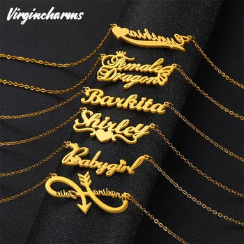 Personalized Name Pendant Necklaces for Women Men Choker Gold Colour Custom Necklace Pendant Nameplate Stainless Steel Jewelry
Personalized Name Pendant Necklaces for Women Men Choker Gold Colour Custom Necklace Pendant Nameplate Stainless Steel Jewelry