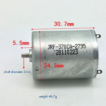 High Torque 370 Motor DC 3-12V 5400-19000 rpm Metal Brush Strong Magnetic Micro DC motor for Air Pump Shaft Diameter 2mm
High Torque 370 Motor DC 3-12V 5400-19000 rpm Metal Brush Strong Magnetic Micro DC motor for Air Pump Shaft Diameter 2mm