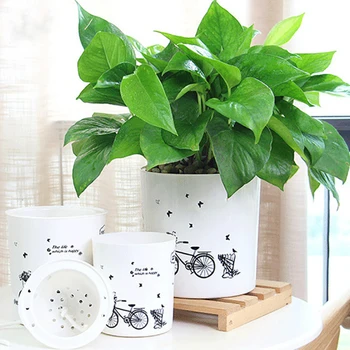 2PCS Practical Creative Convenient Durable Plants Holder Plastic Planter Self Watering Pot Flower Pot for Gardening Herbs
2PCS Practical Creative Convenient Durable Plants Holder Plastic Planter Self Watering Pot Flower Pot for Gardening Herbs