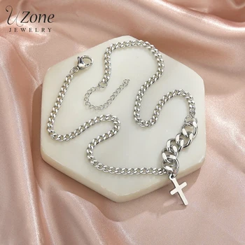 Uzone High Polished Stailess Steel Tiny Cross Pendant Necklace Simple Link Chain Chocker Necklaces For Women Men Jewelry Gift
Uzone High Polished Stailess Steel Tiny Cross Pendant Necklace Simple Link Chain Chocker Necklaces For Women Men Jewelry Gift