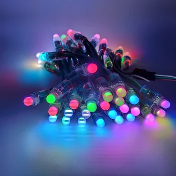 12MM WS2811 Led twinkle light LED Pixel Light Module DC 5V 12v IP68 waterproof RGB IC Digital LED christmas Light 50pcs
12MM WS2811 Led twinkle light LED Pixel Light Module DC 5V 12v IP68 waterproof RGB IC Digital LED christmas Light 50pcs
