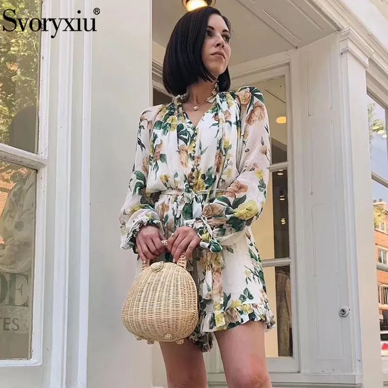 Svoryxiu Charming Hand Painted Flower Print Women's Jumpsuit Romper 2019 New Runway High End Summer Playsuit Catsuit leotard
Svoryxiu Charming Hand Painted Flower Print Women's Jumpsuit Romper 2019 New Runway High End Summer Playsuit Catsuit leotard