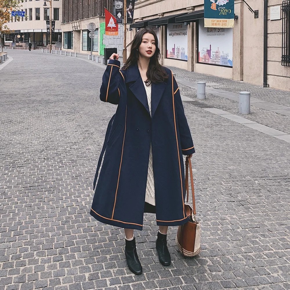 Photo Shoot French Laziness-Style Contrast Color Woolen Jacket 2019 Winter New Style Retro British Style Waist Hugging Woolen Ov
Photo Shoot French Laziness-Style Contrast Color Woolen Jacket 2019 Winter New Style Retro British Style Waist Hugging Woolen Ov
