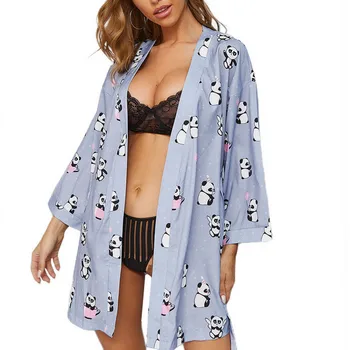 2020 Autumn New Loose Panda Print Robe Womens Robe Nightwear Fashion Loose V-Neck Lace Up Belt Robe Sleepwear Home Tracksuit Lot
2020 Autumn New Loose Panda Print Robe Womens Robe Nightwear Fashion Loose V-Neck Lace Up Belt Robe Sleepwear Home Tracksuit Lot