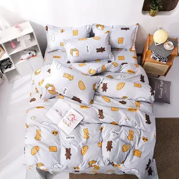 Biscuit baby bear cartoon bed linen bedding set duvet cover flat sheet pillowcase king queen full single size Family size
Biscuit baby bear cartoon bed linen bedding set duvet cover flat sheet pillowcase king queen full single size Family size