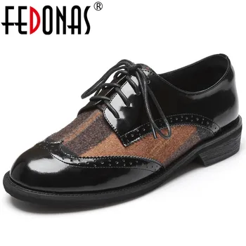 FEDONAS Spring Vintage Shallow Brogue Shoes Quality Genuine Leather Women Pumps Casual Office Shoes Woman Fashion High Heels
FEDONAS Spring Vintage Shallow Brogue Shoes Quality Genuine Leather Women Pumps Casual Office Shoes Woman Fashion High Heels