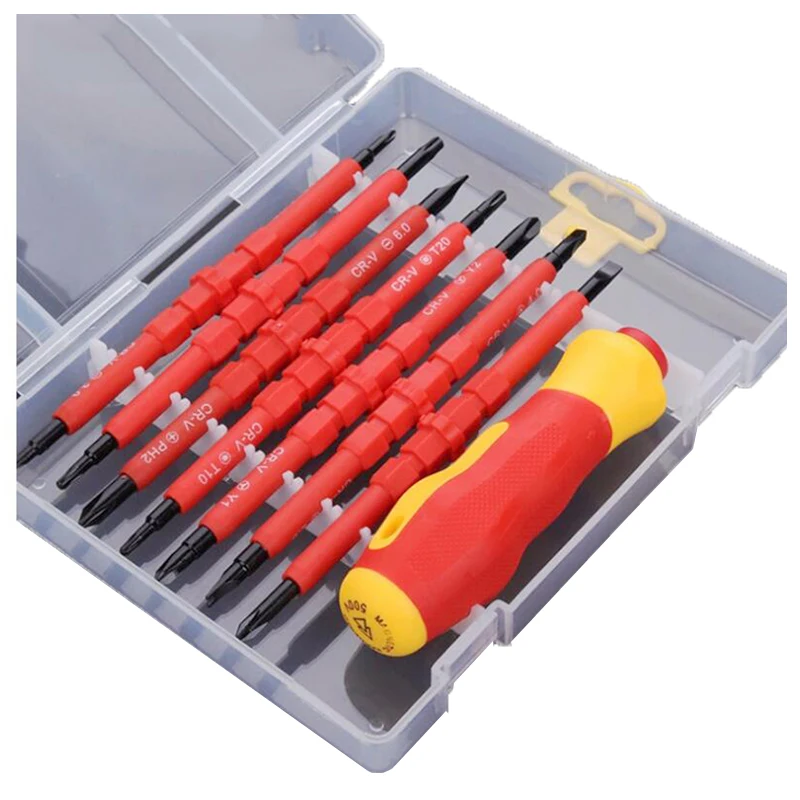 Insulated Screwdriver Set Fixed Bit Magnetic Cross Recessed Screwdriver Electrician Multifunctional Hand Tool
Insulated Screwdriver Set Fixed Bit Magnetic Cross Recessed Screwdriver Electrician Multifunctional Hand Tool