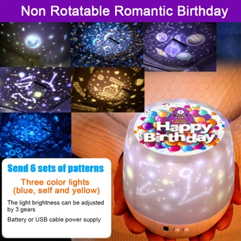Starry Sky Multifunctional LED Projection Lamp USB Rechargeable Home Decor Birthday Adjustable Brightness Night Light Bedside 
Starry Sky Multifunctional LED Projection Lamp USB Rechargeable Home Decor Birthday Adjustable Brightness Night Light Bedside