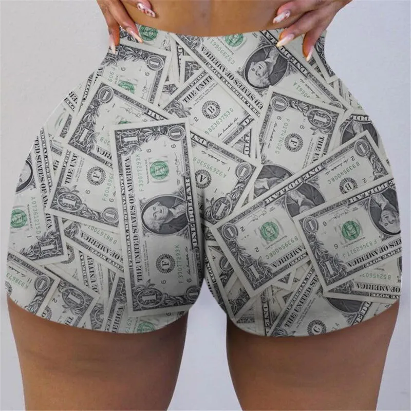 2020 Women Summer Casual Short Personality Dollar Print Pattern Elastic High Waist Tight-fitting Shorts
2020 Women Summer Casual Short Personality Dollar Print Pattern Elastic High Waist Tight-fitting Shorts