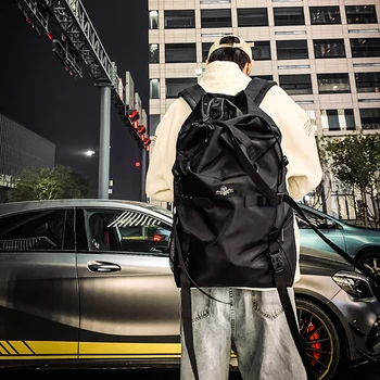 Backpack Men's Trendy Tooling Bag Wild Casual Large Capacity Personalized Travel Backpack
Backpack Men's Trendy Tooling Bag Wild Casual Large Capacity Personalized Travel Backpack