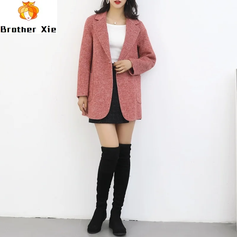 Cashmere Overcoat, Women's Short-style Thousand-Bird-lattice Small Wool Outerwear, Self-cultivation Korean Edition
Cashmere Overcoat, Women's Short-style Thousand-Bird-lattice Small Wool Outerwear, Self-cultivation Korean Edition