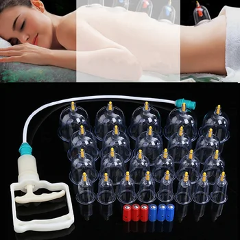 24Pcs Vacuum Cupping Cans Strong Suction Acupuncture Massage Cups Magnetic Aspirating Treatment Sucker Apparatus Body Massager 
24Pcs Vacuum Cupping Cans Strong Suction Acupuncture Massage Cups Magnetic Aspirating Treatment Sucker Apparatus Body Massager