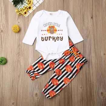 Pudcoco Newborn Baby Boy Clothes Thanksgiving Turkey Print Romper Tops Striped Long Pants 2Pcs Outfits Clothes
Pudcoco Newborn Baby Boy Clothes Thanksgiving Turkey Print Romper Tops Striped Long Pants 2Pcs Outfits Clothes