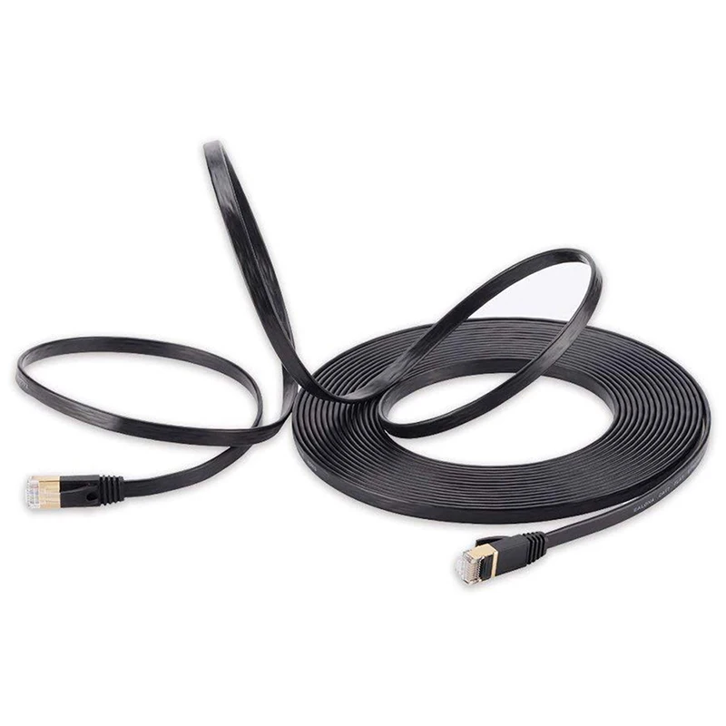 CAT7 Flat Ethernet Cable RJ45 Lan Cable Networking Ethernet Patch Cord for Computer Router Laptop 0.3m/0.5m/1m/2m/3m/5m
CAT7 Flat Ethernet Cable RJ45 Lan Cable Networking Ethernet Patch Cord for Computer Router Laptop 0.3m/0.5m/1m/2m/3m/5m