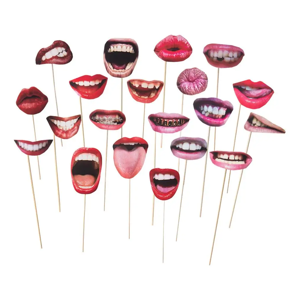 20pcs/set Funny Simulation Mouth Photo Booth Props Decorations Birthday Bachelor party Girls Night Party prom Decor
20pcs/set Funny Simulation Mouth Photo Booth Props Decorations Birthday Bachelor party Girls Night Party prom Decor