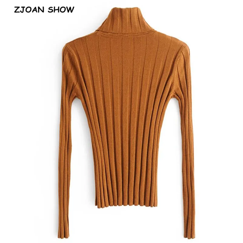 2019 Autumn Striped Line Knitting Turtleneck Sweater Chic High Collar Long sleeve Women Jumper Base Knitwear Tops high Strtch
2019 Autumn Striped Line Knitting Turtleneck Sweater Chic High Collar Long sleeve Women Jumper Base Knitwear Tops high Strtch