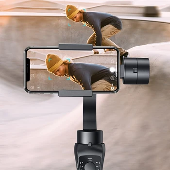 Handheld Gimbal 3-Axis Stabilizer with Motion/Time Lapse, Face/Object Track for IPhone X/X Max/6/7/7S,Samsung S6/S7/S8, P
Handheld Gimbal 3-Axis Stabilizer with Motion/Time Lapse, Face/Object Track for IPhone X/X Max/6/7/7S,Samsung S6/S7/S8, P