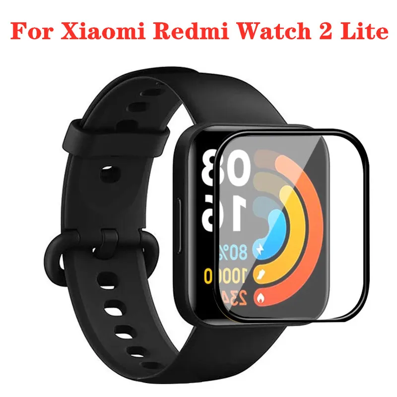 3D Защитное стекло для Xiaomi Redmi Wath 2 Lite Полное покрытие Защитная пленка экрана Mi Watch |
