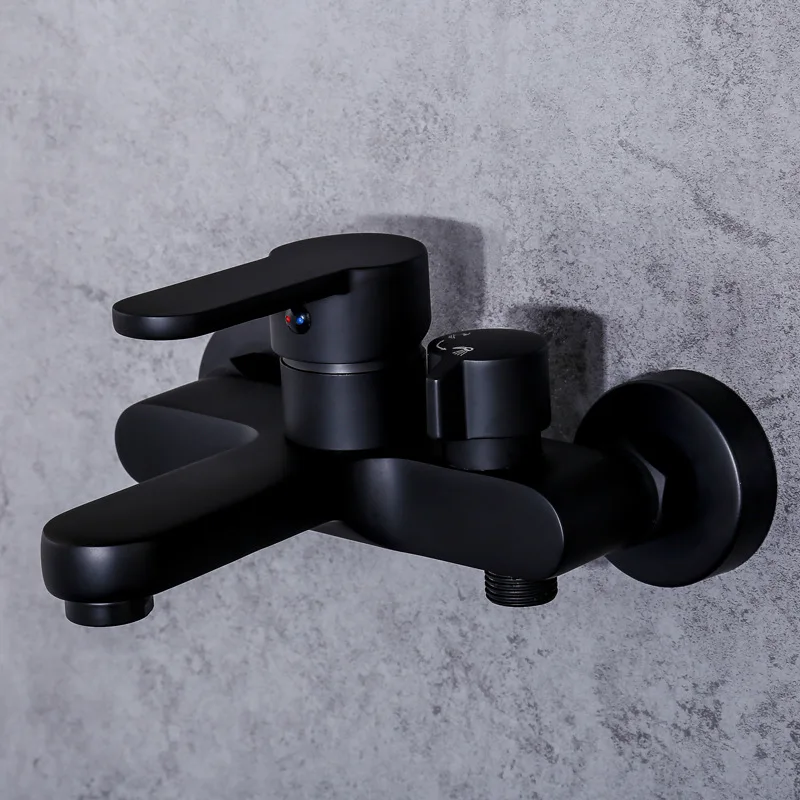 Copper Hot And Cold Tub Wall-in Tap Black And White with Pattern Side Edge Switch Triple Shower Mixing Valve Manufacturers Whole
Copper Hot And Cold Tub Wall-in Tap Black And White with Pattern Side Edge Switch Triple Shower Mixing Valve Manufacturers Whole