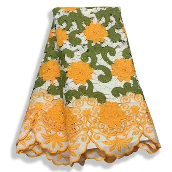 Latest Nigerian Water Soluble Lace Fabric 5 Yard African Guipure Cord Lace Fabric With Cord Laces For Party Dress yellow CJA001
Latest Nigerian Water Soluble Lace Fabric 5 Yard African Guipure Cord Lace Fabric With Cord Laces For Party Dress yellow CJA001